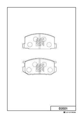 Колодки тормозные дисковые | перед | - Kashiyama D2021