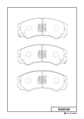 Замена d4031mh Колодки тормозные дисковые | перед | - Kashiyama D4031M