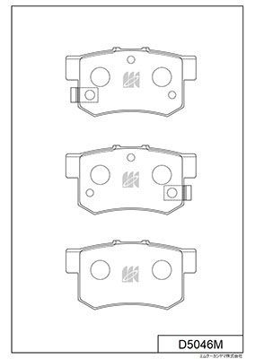 Колодки тормозные дисковые | зад | - Kashiyama D5046M