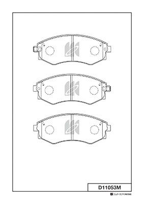 Колодки тормозные | перед | - Kashiyama D11053M