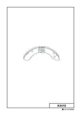 Колодки тормозные барабанные  - Kashiyama K4418