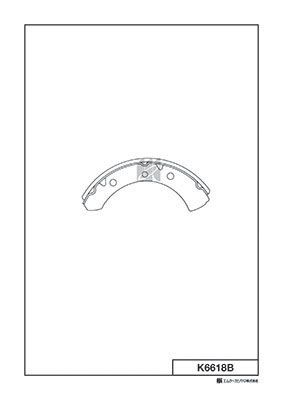 Колодки тормозные барабанные  - Kashiyama K6618B