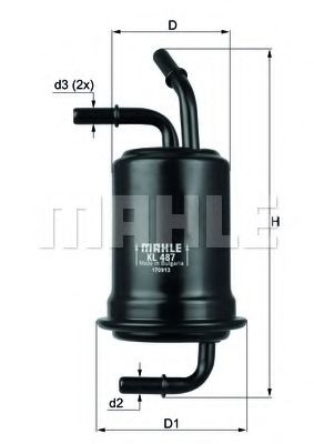 Фильтр топливный - Knecht KL 487