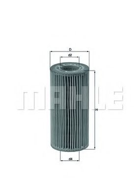 Снят с производства Фильтр масляный (вставка) - Knecht OX383DECO