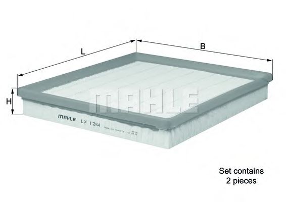 Фильтр воздушный - Knecht LX 1264/S