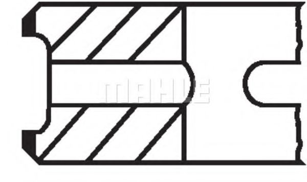 Комплект поршневых колец - Mahle 013 19 N0