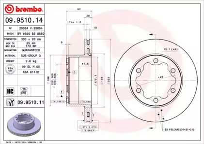 Диск тормозной Standard | зад |
