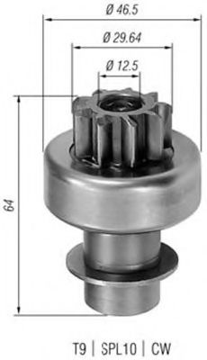 Бендикс стартера - Magneti Marelli 940113020043