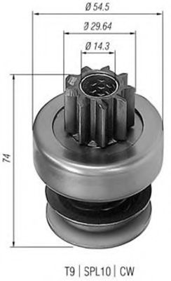 Бендикс стартера - Magneti Marelli 940113020086