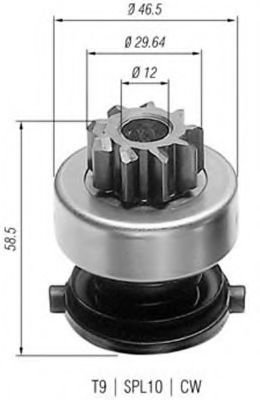 Бендикс стартера - Magneti Marelli 940113020136