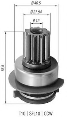 Бендикс стартера - Magneti Marelli 940113020223