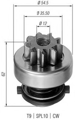 Бендикс стартера - Magneti Marelli 940113020282