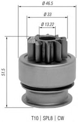 Бендикс стартера - Magneti Marelli 940113020348