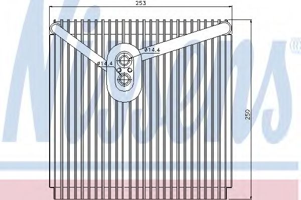 Испаритель кондиционера - Nissens 92267