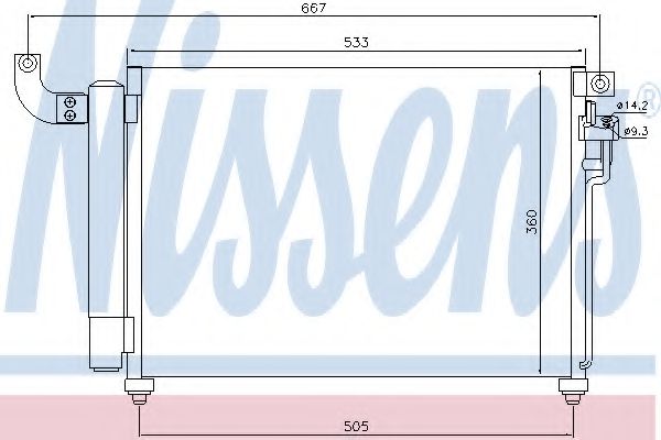 Радиатор кондиционера - Nissens 940003