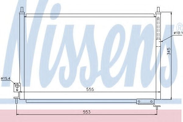 Радиатор кондиционера - Nissens 940008