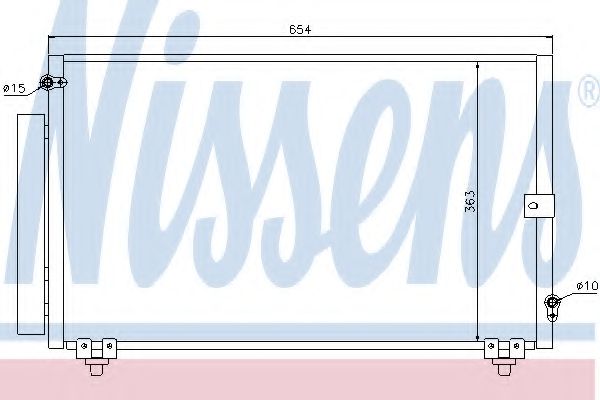 Радиатор кондиционера - Nissens 940013