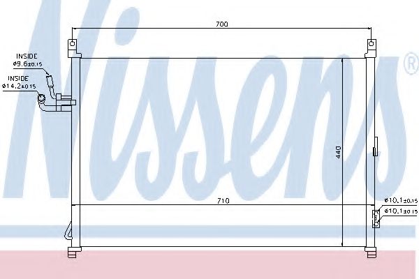 Радиатор кондиционера - Nissens 940014