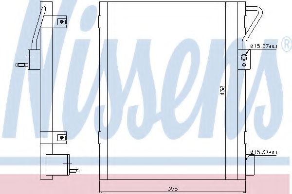 Радиатор кондиционера - Nissens 940019