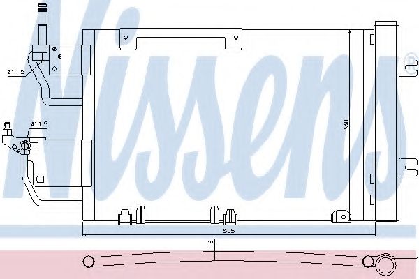 Конденсатор кондиционера - Nissens 940052