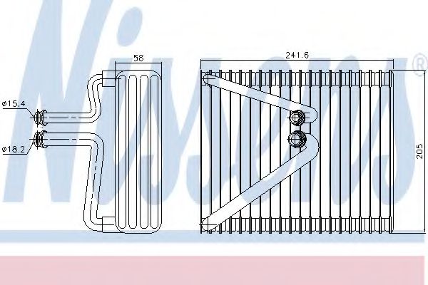 Испаритель кондиционера - Nissens 92206