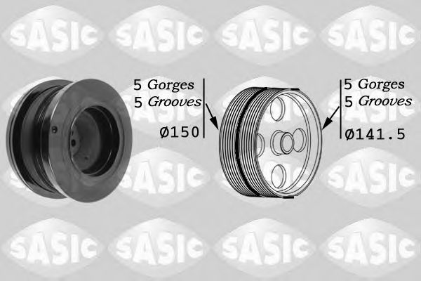 Шкив - Sasic 9001812