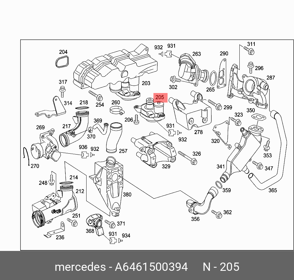 Сервомотор - Mercedes A6461500394