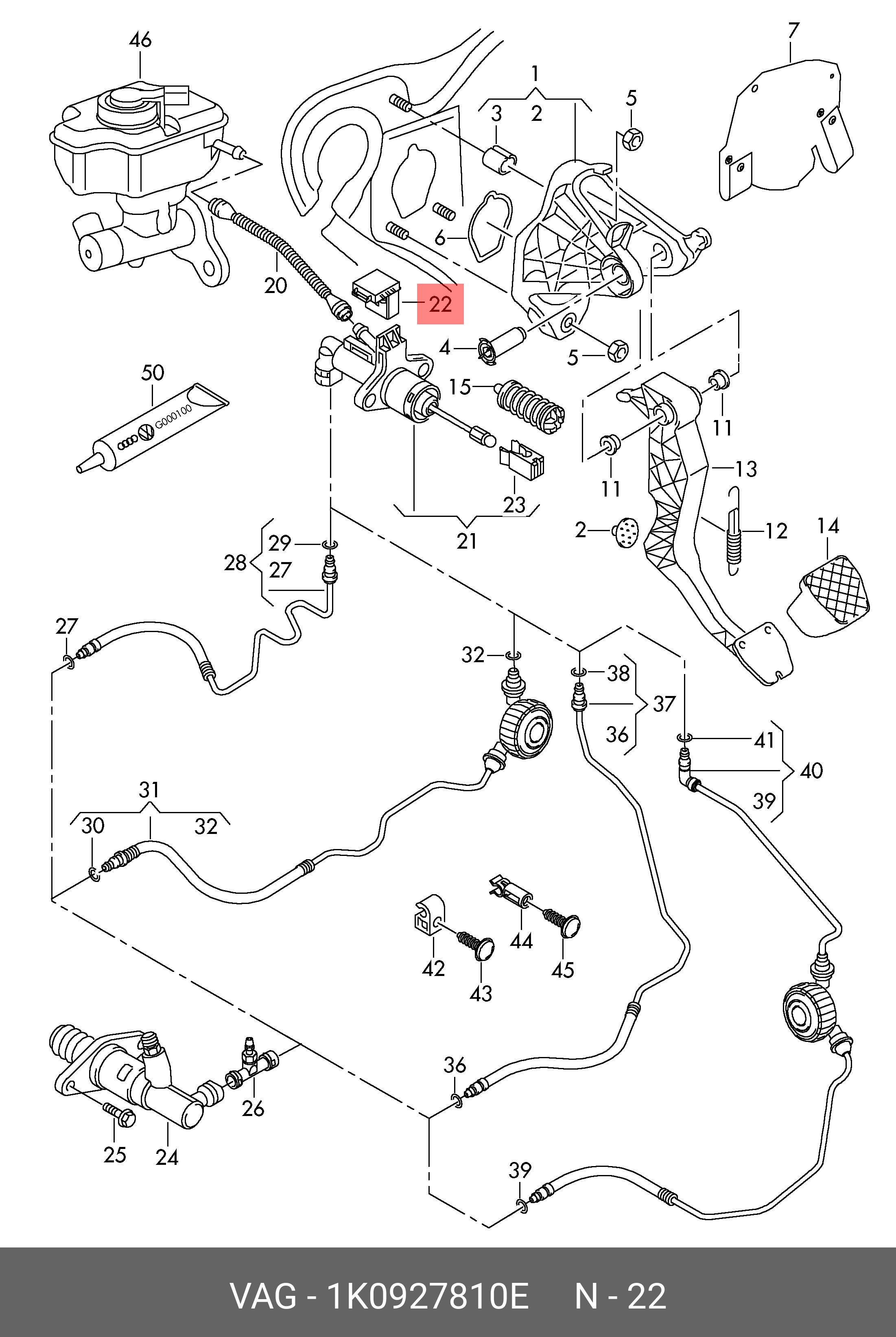 Датчик холла VAG 1K0927810E