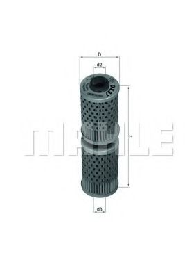 Снят с производства Фильтр масляный - Knecht OX 37D