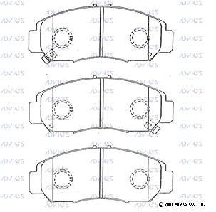Колодки тормозные дисковые | перед | - ADVICS C1N030
