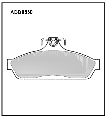 Колодки тормозные дисковые - Allied Nippon ADB0338