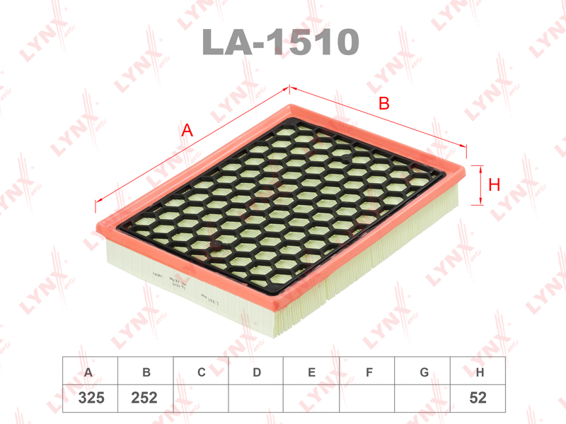 Фильтр воздушный - LYNXauto LA-1510