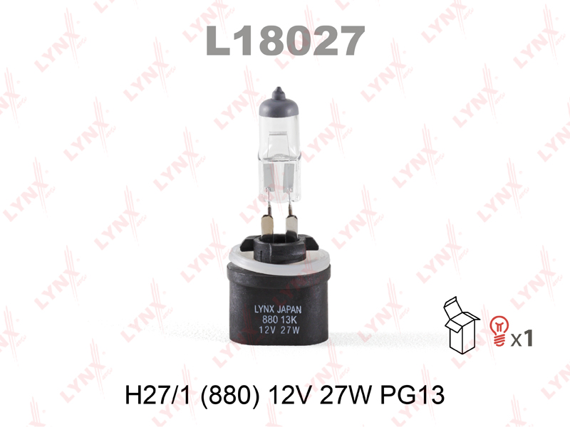 Лампа h27w/1 12V pg13 - LYNXauto L18027