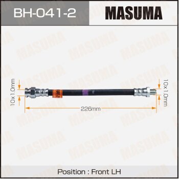 Шланг тормозной | зад | - Masuma BH-041-2