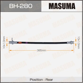 Шланг тормозной | зад | - Masuma BH-280