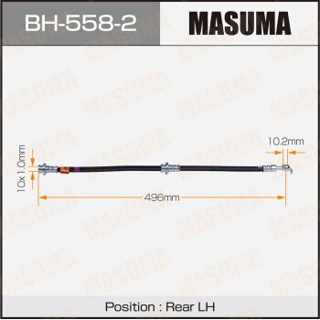 Шланг тормозной | зад | - Masuma BH-558-2