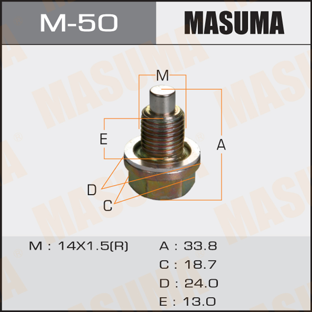 Резьбовая пробка картера двигателя - Masuma M-50