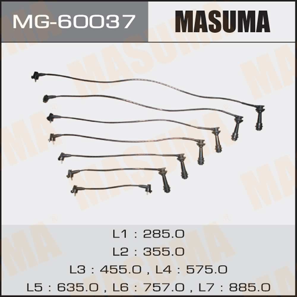 Комплект высоковольтных проводов - Masuma MG-60037 