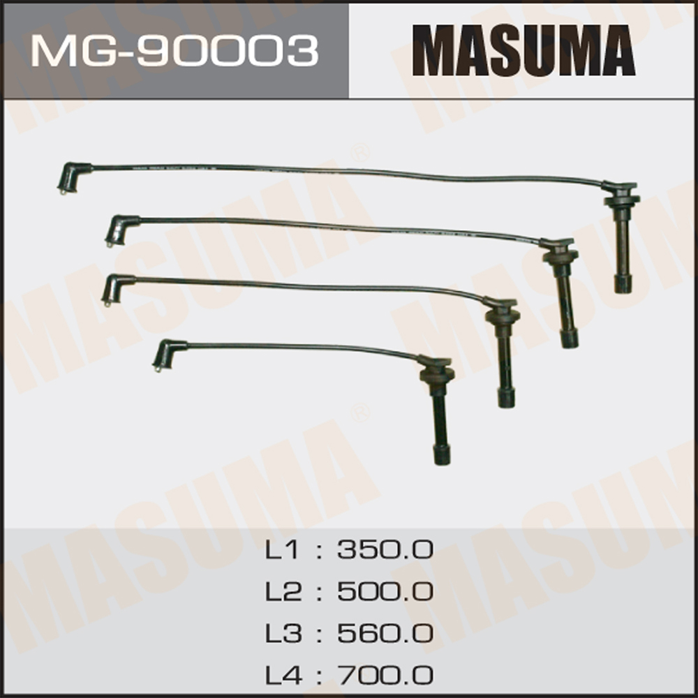 Комплект высоковольтных проводов - Masuma MG-90003