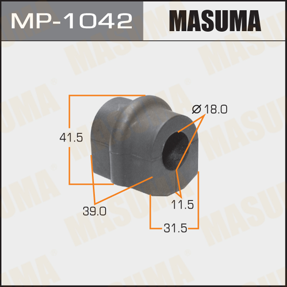 Втулка стабилизатора | зад | - Masuma MP1042