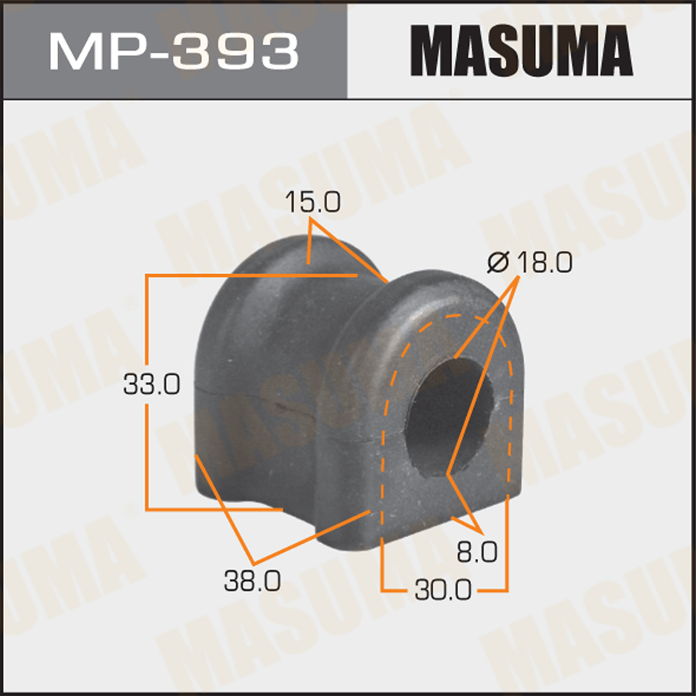 Втулка стабилизатора Corolla | зад | - Masuma MP-393