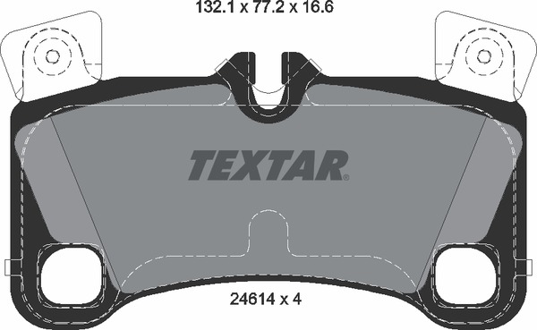 Колодки тормозные дисковые | зад | - Textar 2461401