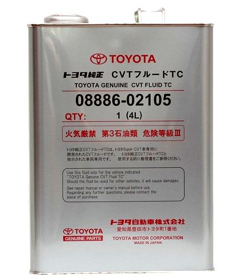 CVT FLUID TC, 4л (авт. транс. масло) - Toyota 08886-02105