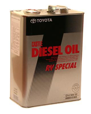 10w-30 castle Diesel Oil RV Spicial API cf-4, 4л (мин. мотор. масло) - Toyota 08883-01905