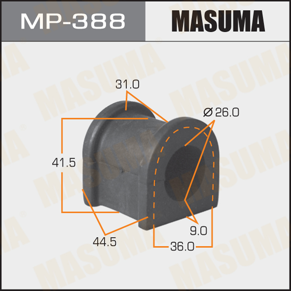 Втулка стабилизатора mark II | перед | - Masuma MP-388