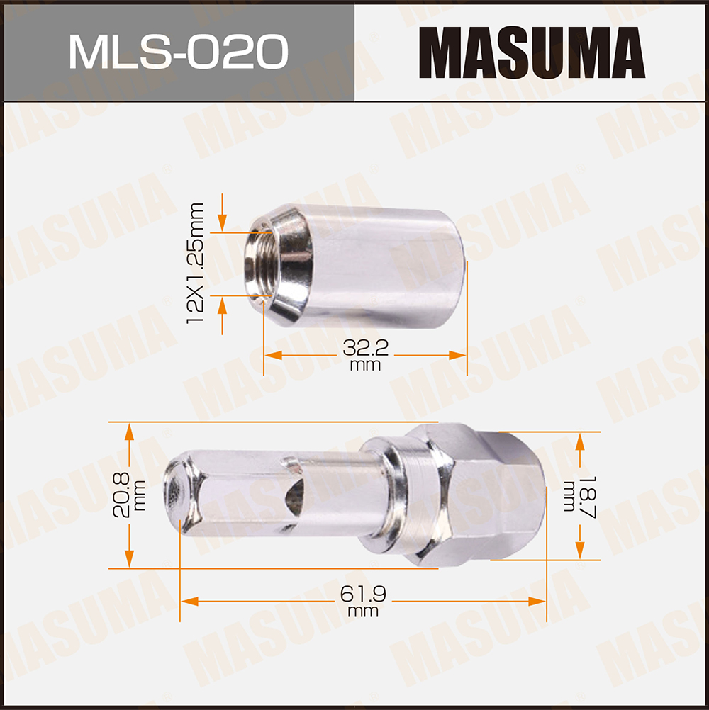 Гайка колесная - Masuma MLS-020