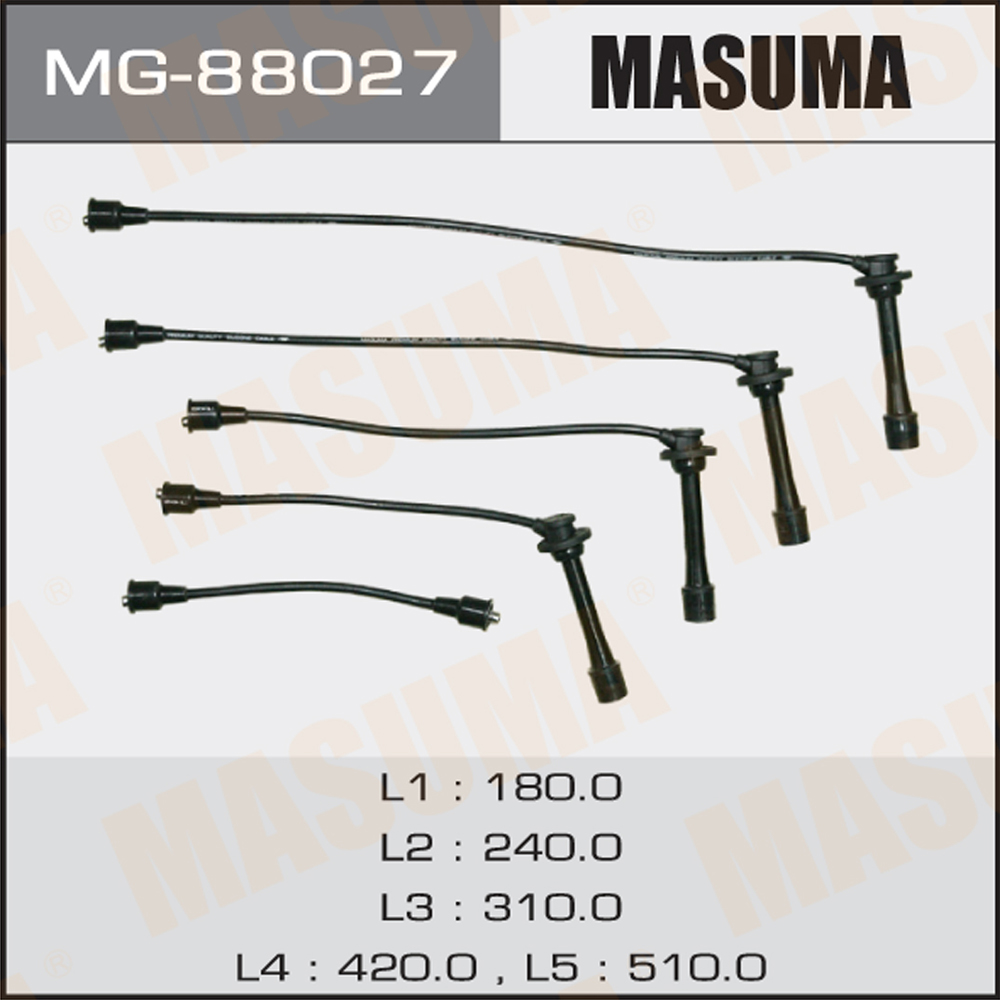 Комплект высоковольтных проводов - Masuma MG-88027