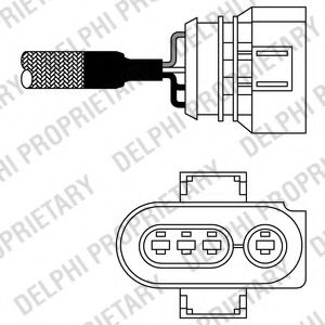 Датчик кислородный  - Delphi ES10980-12B1