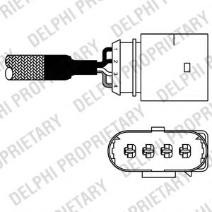 Датчик кислородный  - Delphi ES10978-12B1