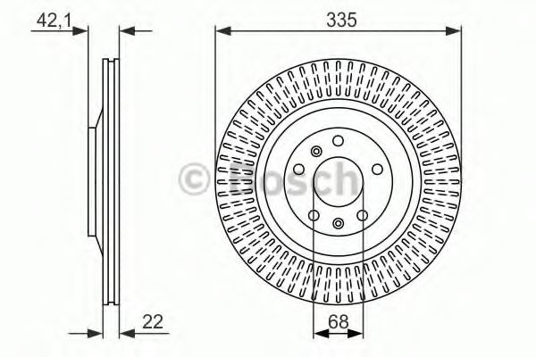 Диск тормозной | зад | - Bosch 0 986 479 591